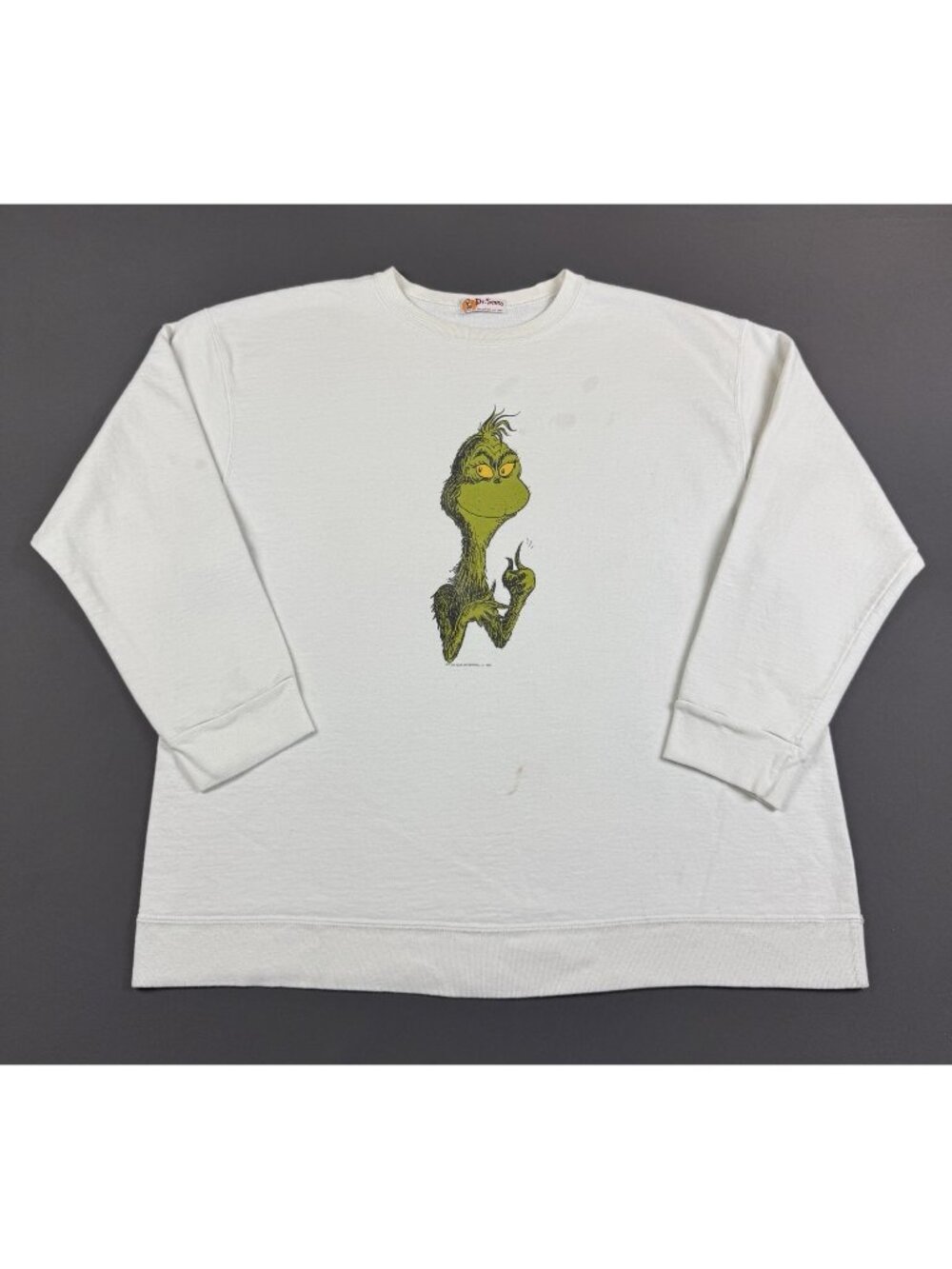 Super Rare Vintage 90s Dr. Seuss The Grinch 1995 Cartoon Movie Promo Crewneck